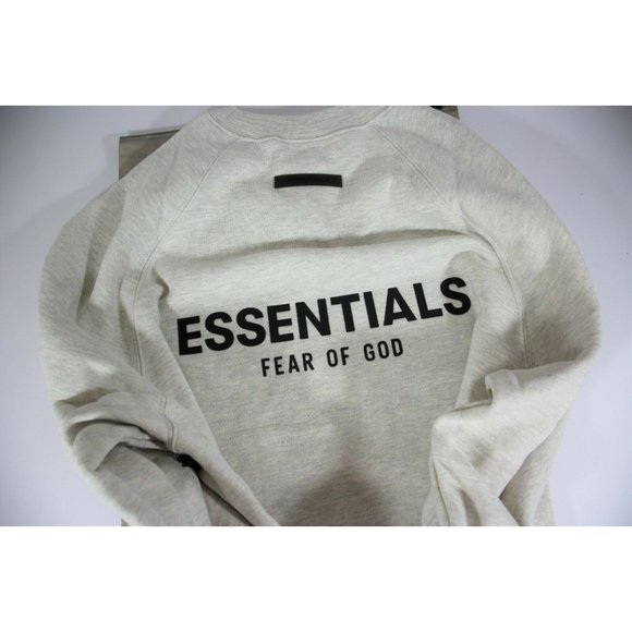 Essentials Other - Essentials Fear Of God Mens XS Oatmeal Pull Over Crewneck NEW R1428